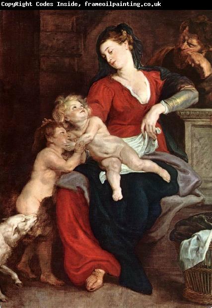 RUBENS, Pieter Pauwel The Holy Family with the Basket f